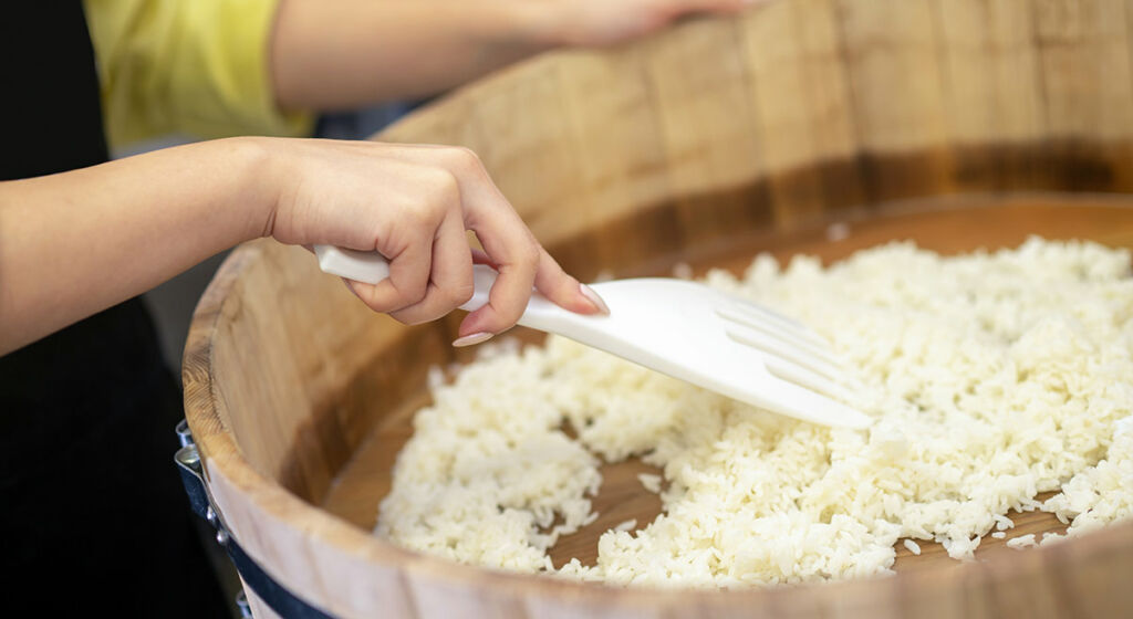 Receta del arroz para sushi