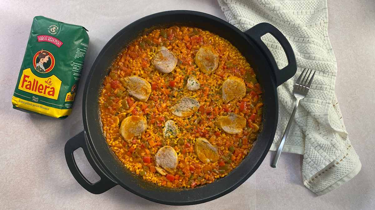 arroz con solomillo