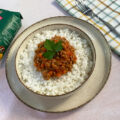 arroz con carne picada