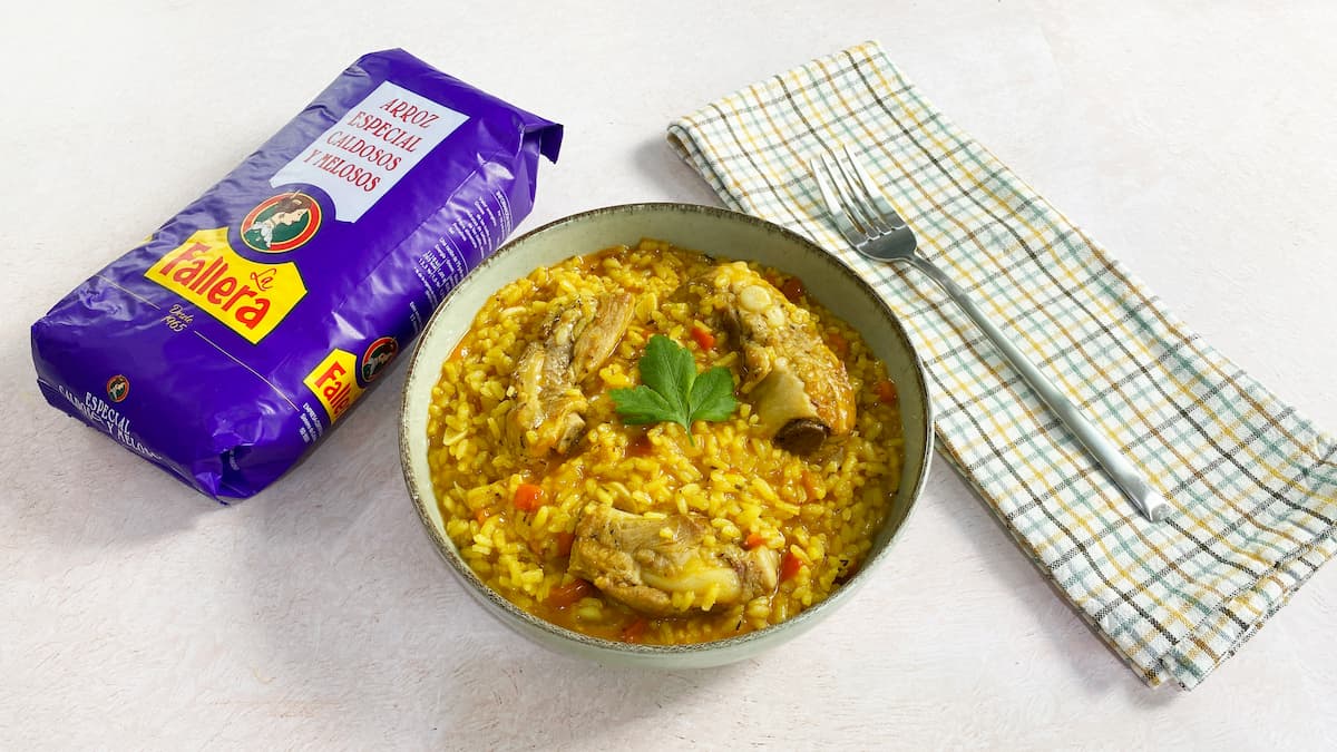 Arroz caldoso con costillas