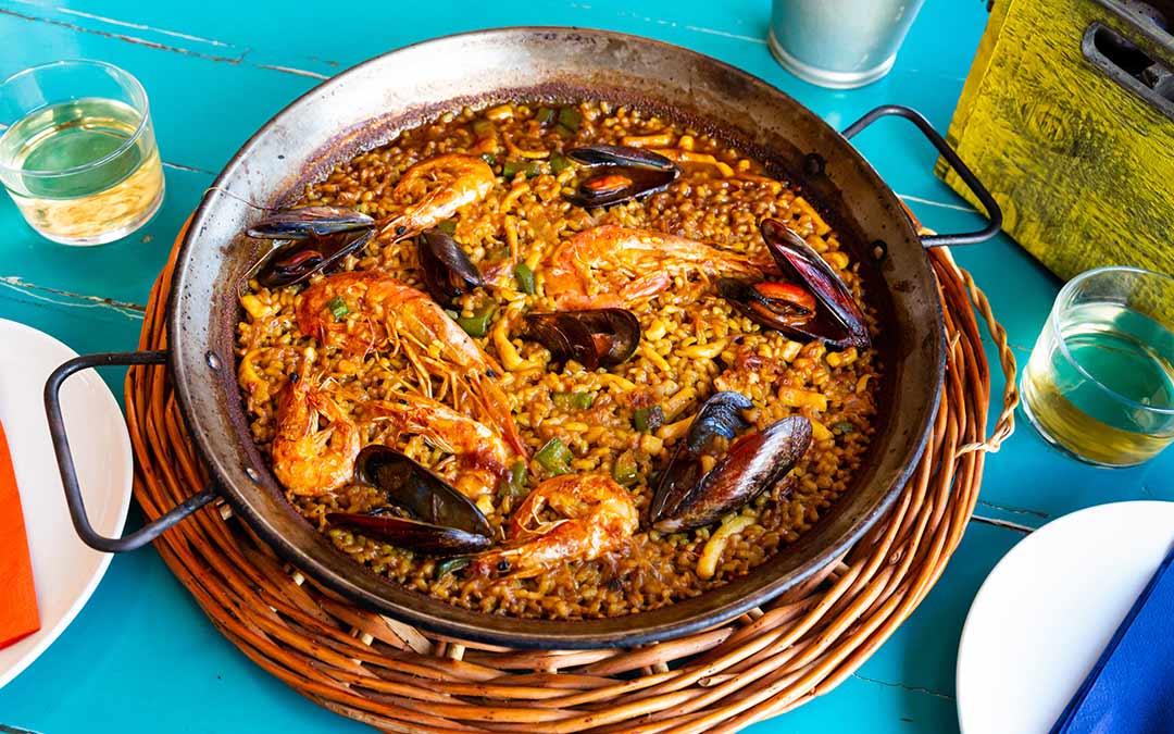 Calorías paella de marisco: información nutricional