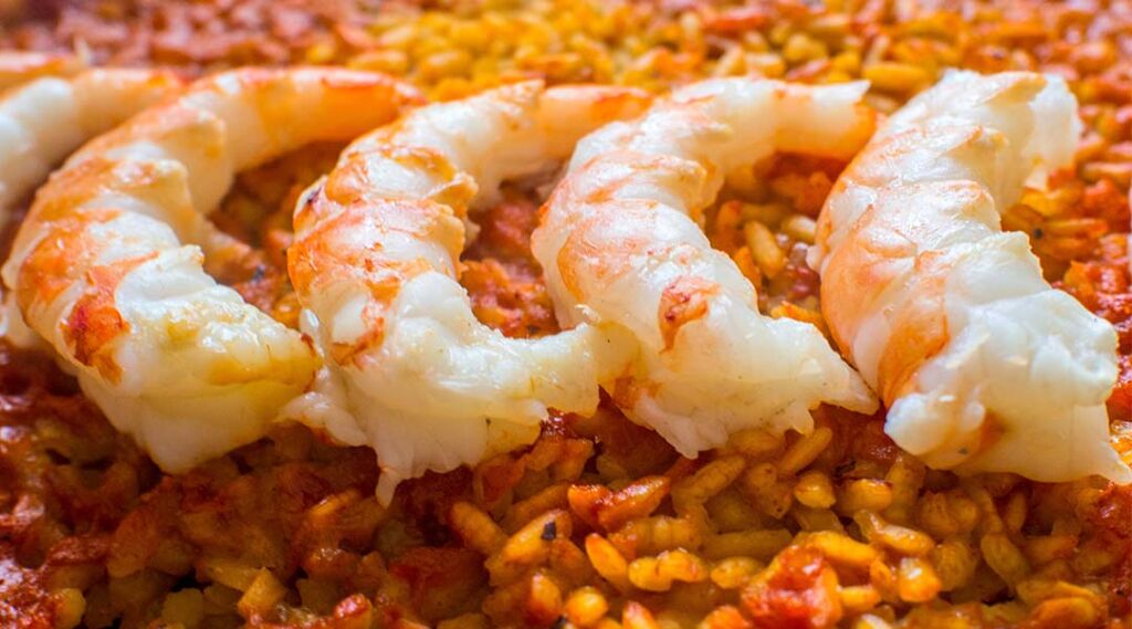 Consejos calorías paella marisco