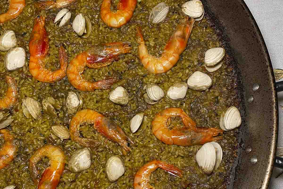 paso a paso arroz con almejas y gambas FINALIZADO