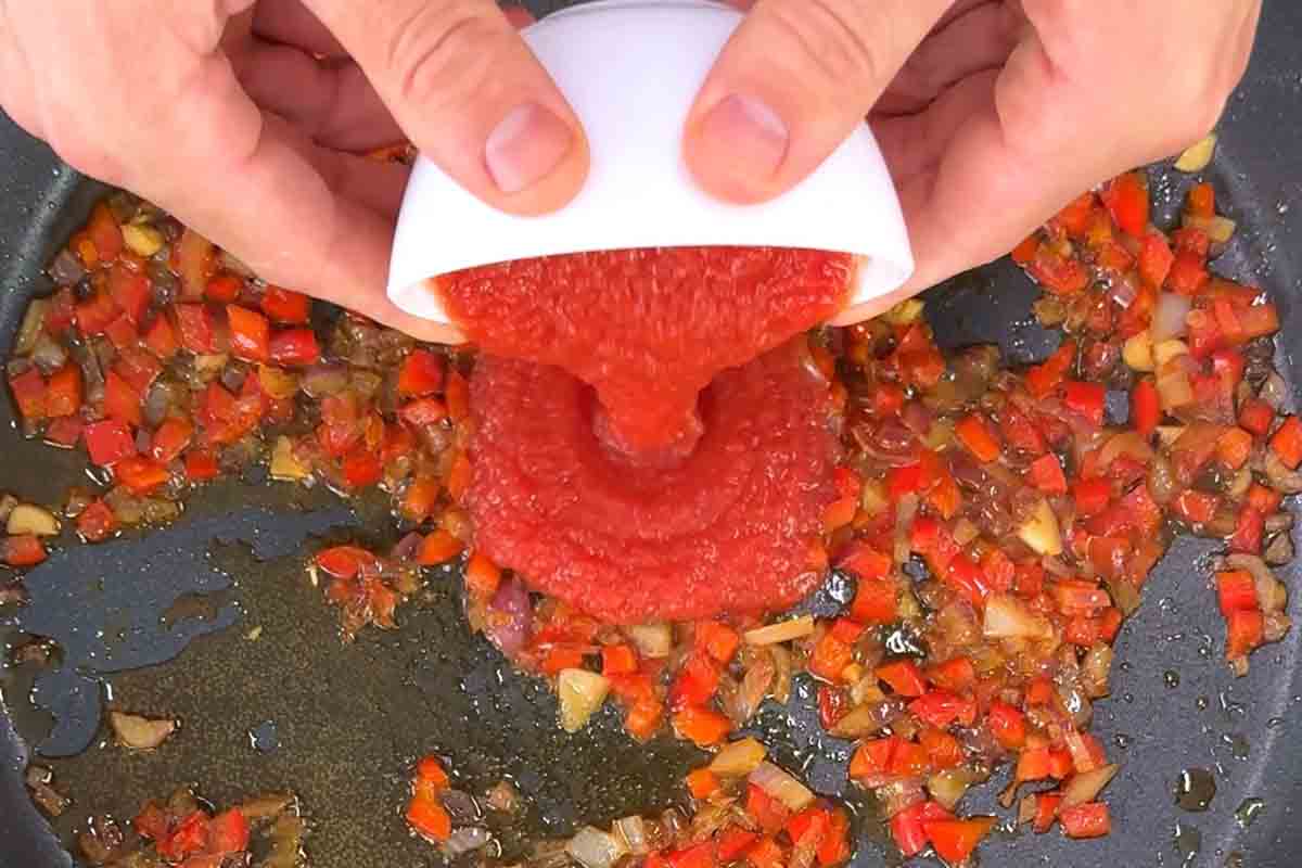 paso a paso arroz con centollo TOMATE