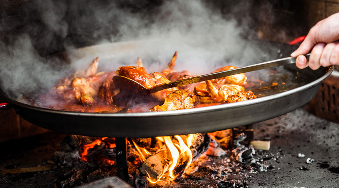 Ajustes según el tamaño de la paella