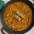 Arroz con secreto, setas y foei