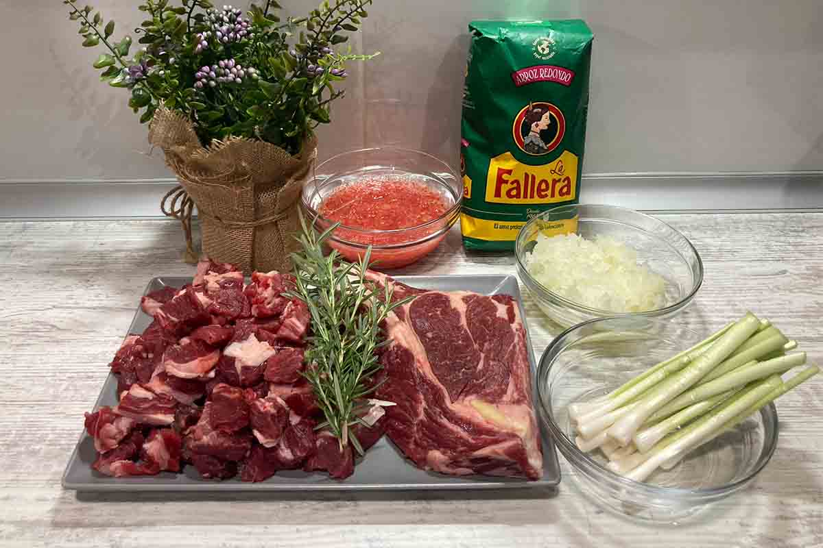 paso a paso arroz con ternera ingredientes