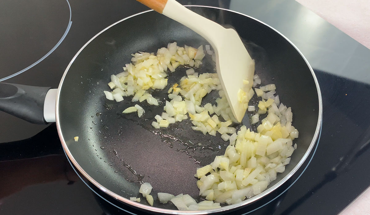 Sofrito en Arroz con cúrcuma