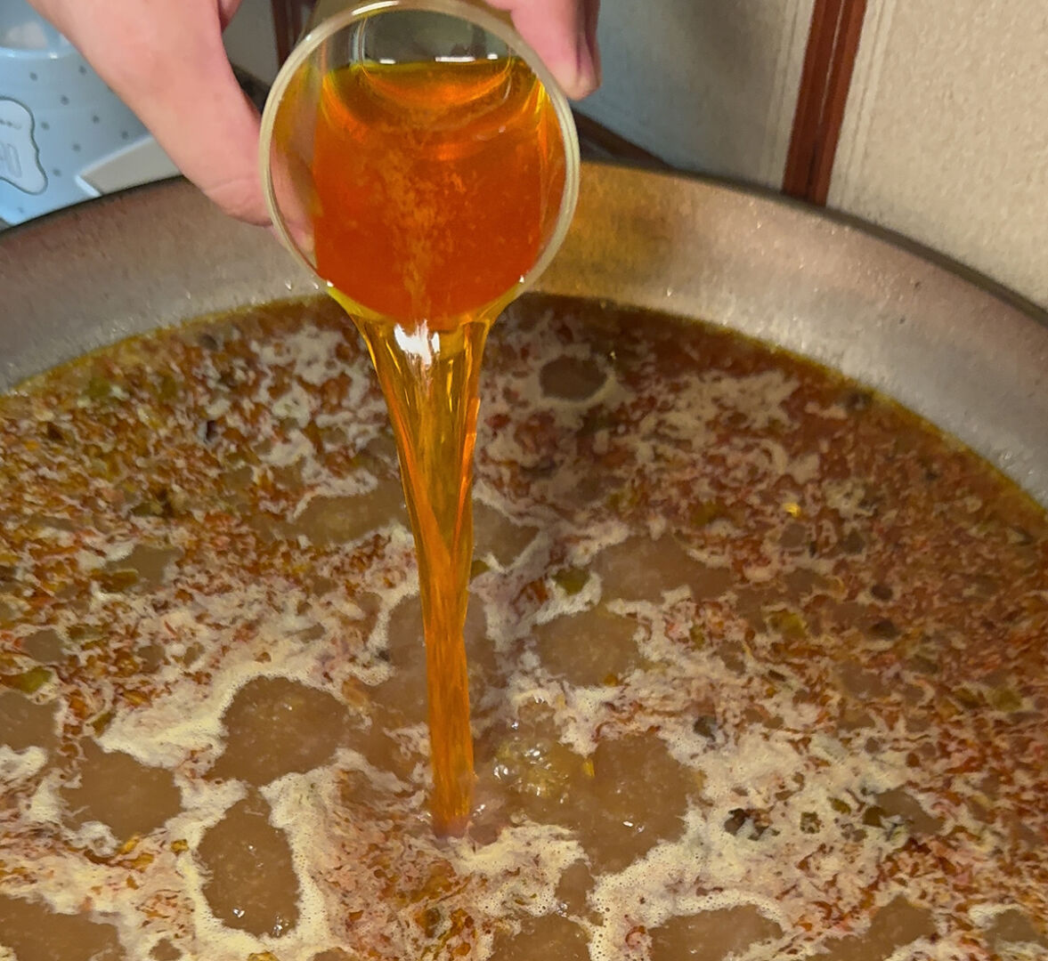 arroz con chuleton caldo