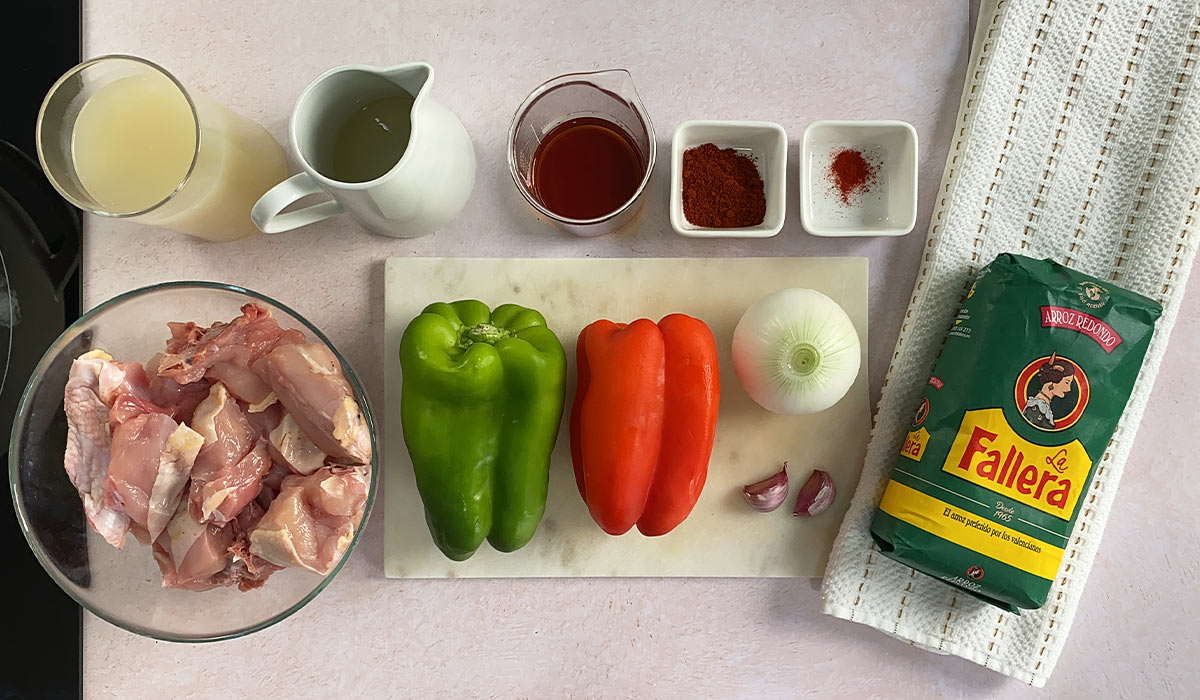 Ingredientes de arroz con pitu