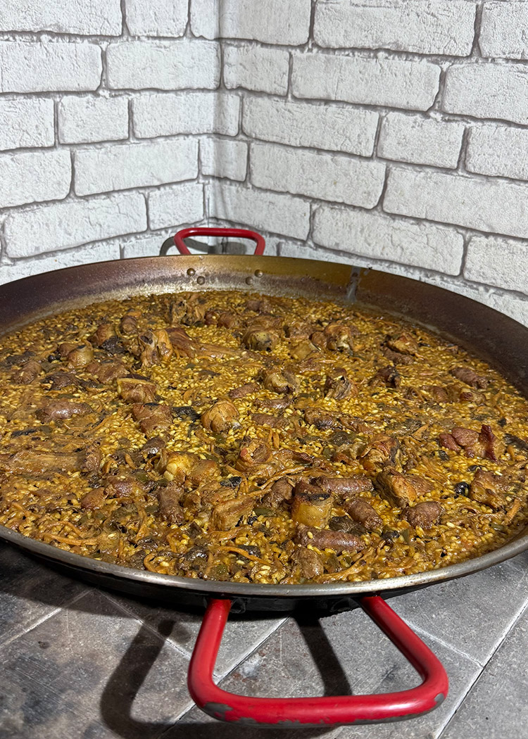 Presentación de arroz montañés